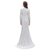 White Maxi Fitted Formal Prom Dress EN4616